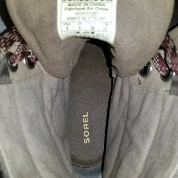 Sorel Lexie Wedge Khaki Boot - Women's Size 8 - Picture 7 of 7